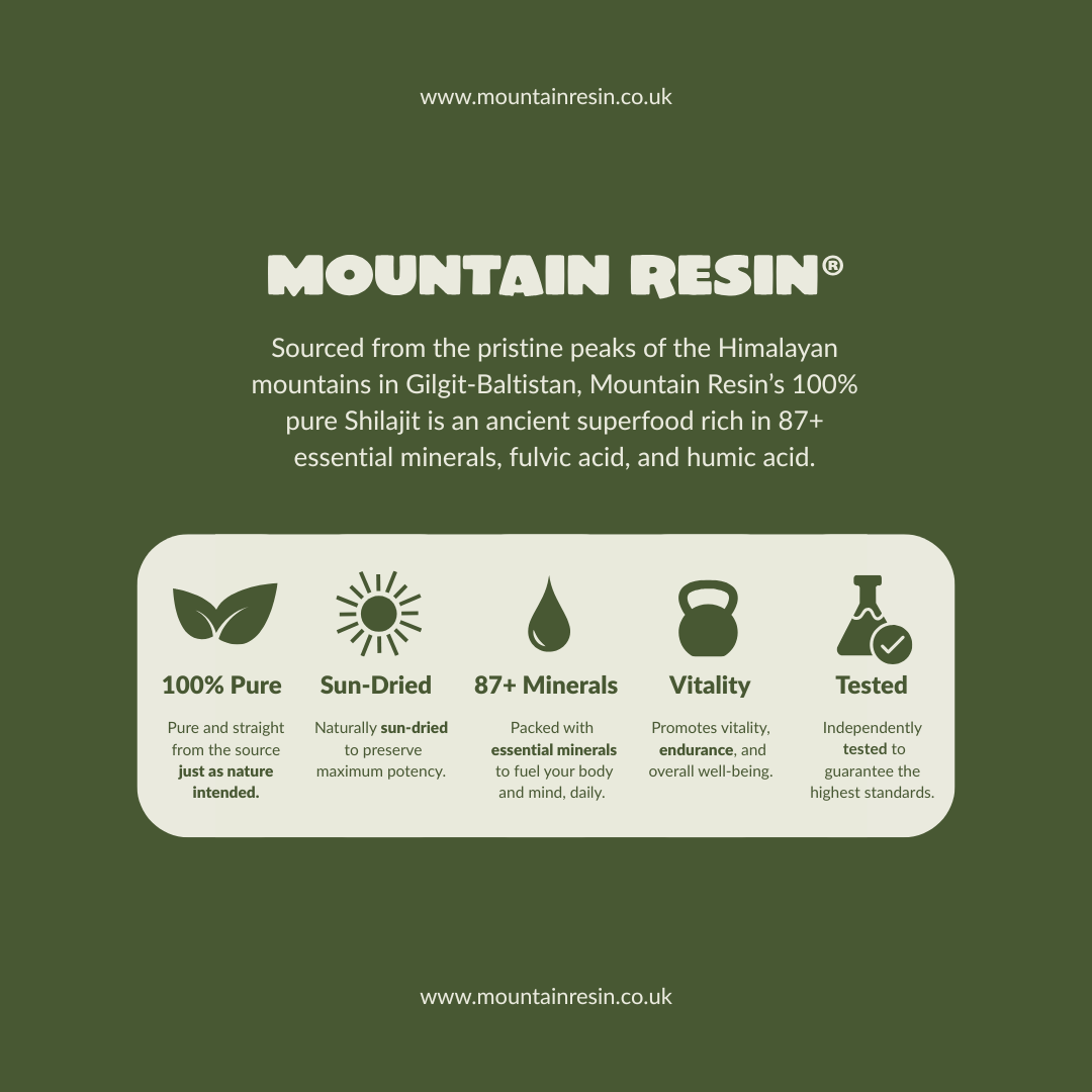 Mountain Resin® 100% Pure Sun-Dried Himalayan Shilajit